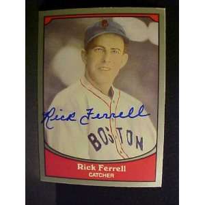 Rick Ferrell Boston Red Sox #23 1990 Baseball Legends Signed Baseball 