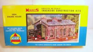 AHM vintage HO Train Accessory Model Kits GRUSOM CASKET Engine House 