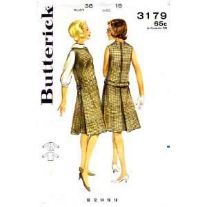  Butterick 3179 Vintage Sewing Pattern Womens Jumper Dress 