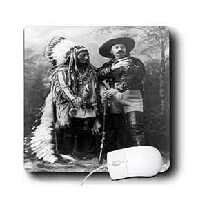 the Past Vintage Postcards   Sitting Bull and Buffalo Bill 1895 Black 
