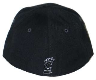 CINCINNATI BEARCATS BLACK VORTEX FITTED HAT/CAP 7 3/8  