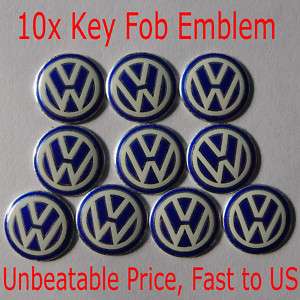 10 Original New Volkswagen VW Key Fob Logo Badge Emblem  