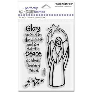  Angel Glass   Clear Stamps