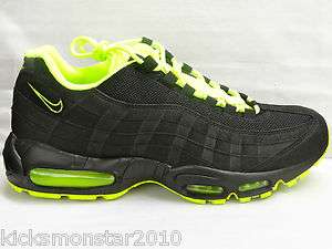 Nike Air Max 95 Black Volt Lime Green Men sz  