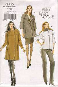 Vogue Sewing Pattern V8520 Womens Jackets size 8 14  