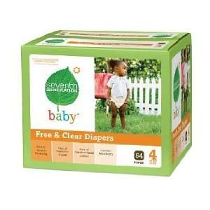 Seventh Generation Free & Clear Diapers, Stage 4, 22 37 