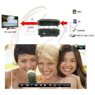 DVD TV Multi Media Player USB HD/HDD/SD/MMC RM RMVB AVI  