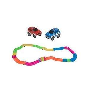  Twister Trax 253 pc. Glow in theDark Flexible Track System w/2 Cars 