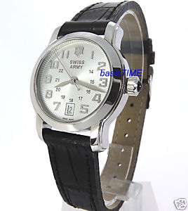 SWISS ARMY VIVANTE SAPPHIRE LEATHER SOLID STEEL 241058  