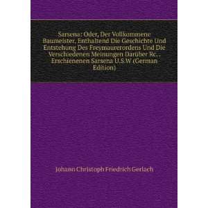   German Edition) Johann Christoph Friedrich Gerlach Books