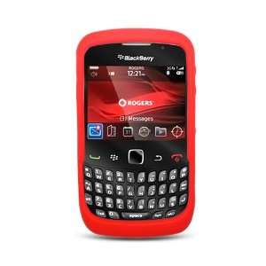  Solid Red Silicone Skin Gel Cover Case For BlackBerry 9300 
