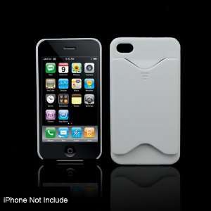  White Hard Case for iPhone 4 with Credit Card Holder Electronics