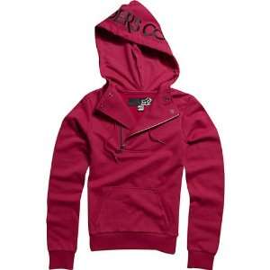 Fox Racing Equinox II Girls Hoody Zip Casual Wear Sweatshirt   Scarlet 