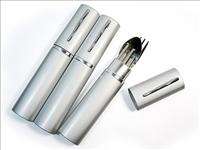 Portable Stainless Steel Folding Cup Cutlery Travel Set  