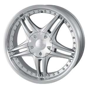   17x7 Sacchi wheels S42 242 HyperSilver w/ Machined Lip wheels rims