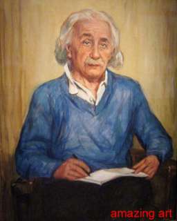 Oil Painting on canvas Portrait of Albert Einstein  