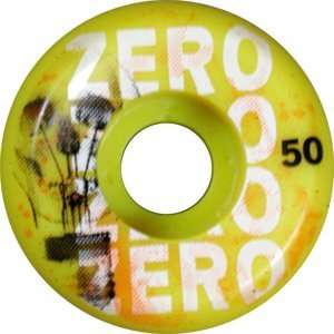  Zero Electric Death 50mm Yellow/Black Skateboard Wheels 