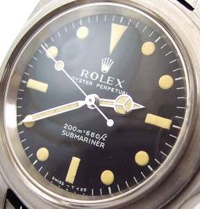 Vintage 1967 Rolex 5513 Submariner Meters First Matte Dial w/ 93150 