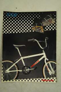 VIntage 1980s Redline Bicycle BMX Print NEW Old Stock 500B with specs 