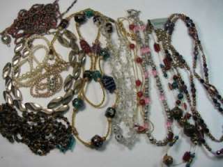Huge Lot Jewelry Bracelets Necklace Brooch Vintage Beads Wear Repair 