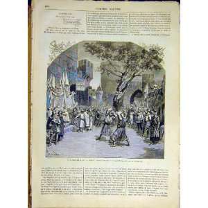  French Theatre Garin Drama Scene Delair Print 1880