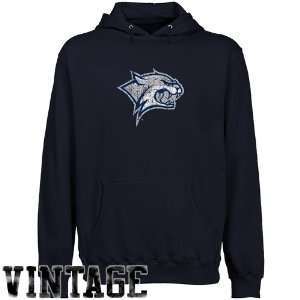  New Hampshire Wildcats Navy Blue Distressed Logo Vintage 