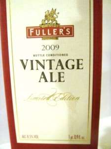 2009 Fullers Vintage Ale   LIMITED EDITION  