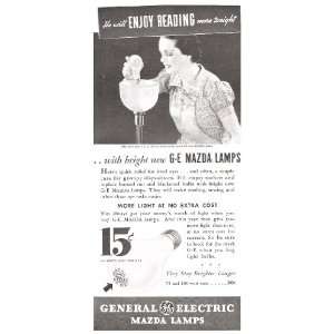  General Electric Mazda Light Bulb Lamps 1937 Original 