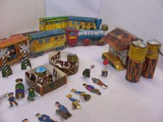 Paper Toy Train Set Village People Animals Depot NICE  