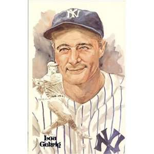  Lou Gehrig Perez Steele Postcard   New York Yankees 