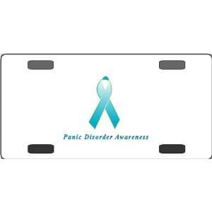 Panic Disorder Awareness Ribbon Vanity License Plate