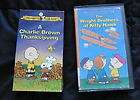 lot charlie brown kitty hawk thanksgiving vhs tapes videotape peanuts