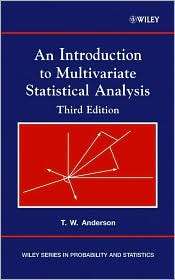   Analysis, (0471360910), T. W. Anderson, Textbooks   