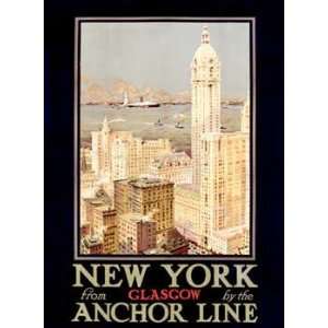   New York Anchor Line Giclee on acid free paper