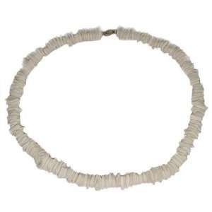  Hawaiian 16 White Shell Necklace 1/4 Width Everything 