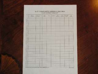   Mission Chart, a 30 Mission Record Chart and a Quick Reference Guide