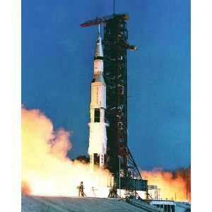  Apollo 11 Saturn V Rocket Launch NASA 8x10 Silver Halide 