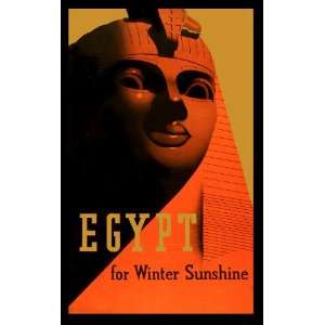 13x19 Inches Poster. Egypt for Winter Sunshine. Decor with Unusual 