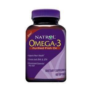  Natrol, Omega 3 1000 Mg, 60 Sg (Pack of 36) Health 