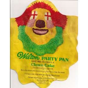  Wilton Cake Pan Party Clown/Bozo (502 275, 1974)