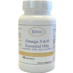  BENU Omega 3 6 9 Essentials Oils with DHA, EPA, ALA and 
