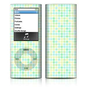 Dots Mint Design Protective Decal Skin Sticker for Apple iPod nano 4G 