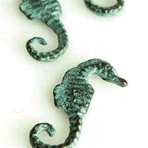  Miniature Tropical Tiki Coastal Seahorse Brass Decor