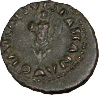 Vespasian,72 A.D.,Rome. Bronze quadransJUDAEA CAPTA.Very Rare and 