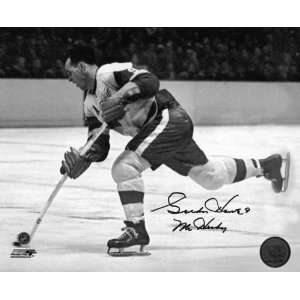  Gordie Howe Detroit Red Wings Autographed Horizontal Black 