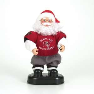   NFL Tampa Bay Buccaneers Animated Rock & Roll Santa Claus Decorations