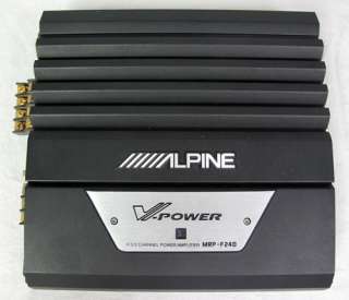 Alpine Amp 100W RMS x 4 MRP F240 4 Channel Car Amplifier 4Ohms 40W RMS 