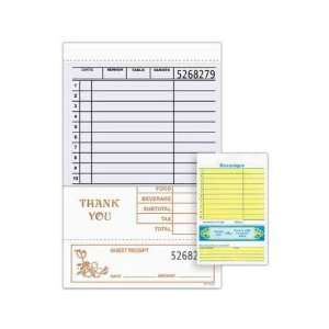  Blank guest check with backer, 4 1/4 x 6 1/2. Office 