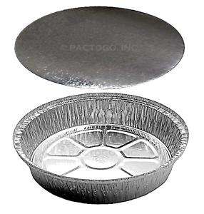 Round Aluminum Foil Take Out Pan + Lid Combo 200 PK  