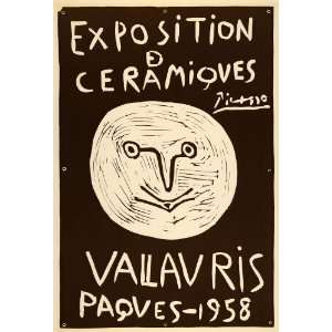 1971 Print Picasso Exposition Ceramics Vallauris Paques 